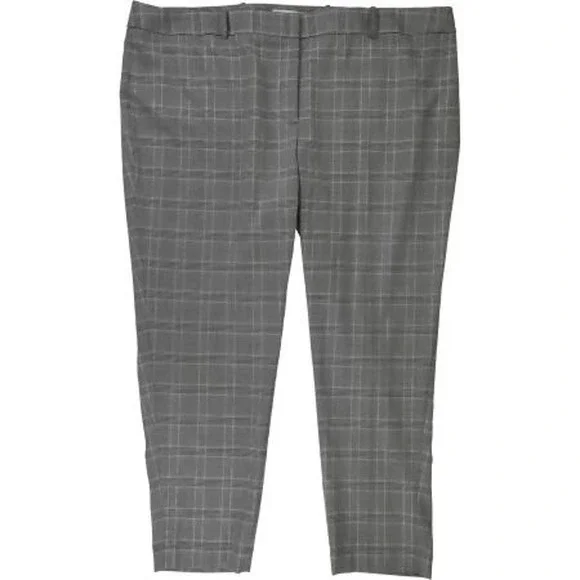Calvin Klein | Pants & Jumpsuits | Calvin Klein Plaid Slim Fit Ankle Dress  Pants Gray Black Size 4w Msrp 19 | Poshmark